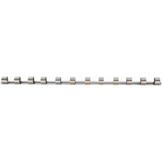 BGS technic Aufsteckschiene mit 12 Clips | 20 mm (3/4")