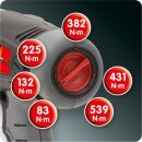 KS-TOOLS 1/2 Akku-Schlag-Schrauber Drehmomentvorwahl,1.800 U/min,ohne Akku,Ladegerät