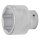 BGS technic Steckschlüssel-Einsatz Sechskant | Antrieb Innenvierkant 25 mm (1") | SW 65 mm
