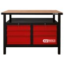 KS-TOOLS Werkbank mit 6 Schubladen, H840xB1200xT600mm