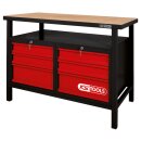KS-TOOLS Werkbank mit 6 Schubladen, H840xB1200xT600mm