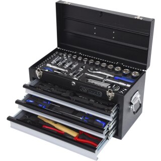 KS-TOOLS 1/4"+1/2" CHROMEplus Universal-Werkzeug-Satz, 99-tlg. GEAR