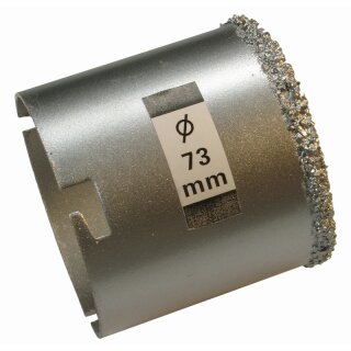 BGS technic Bohrkrone für Fliesenlochbohrer | Ø 73 mm