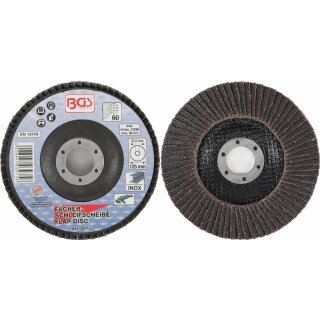 BGS technic Fächer-Schleif-Scheibe | Ø 125 mm | K 60