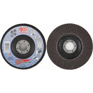 BGS technic Fächer-Schleif-Scheibe | Ø 125 mm | K 80