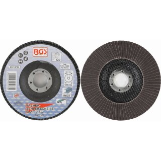 BGS technic Fächer-Schleif-Scheibe | Ø 125 mm | K 120