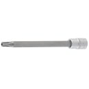 BGS technic Bit-Einsatz | Länge 100 mm | Antrieb Innenvierkant 6,3 mm (1/4") | T-Profil (für Torx) mit Bohrung T30