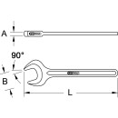 KS-TOOLS BRONZEplus Zugmaulschlüssel 90°, 2.1/4"