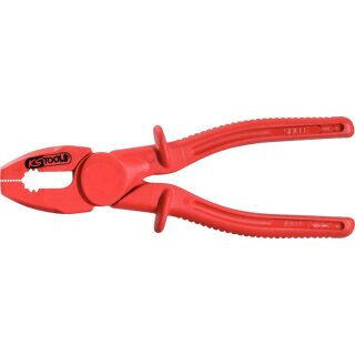 KS-TOOLS Kunststoff-Kombizange mit Schutzisolierung, 200mm