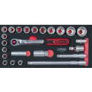 KS-TOOLS SCS 1/2" Steckschlüssel-Satz, 24-tlg....