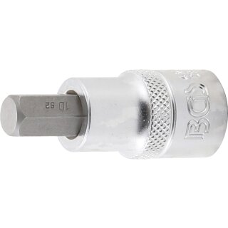 BGS technic Bit-Einsatz | Antrieb Innenvierkant 12,5 mm (1/2") | Innensechskant 10 mm