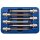 BGS technic Bit-Einsatz-Satz | Antrieb Innenvierkant 12,5 mm (1/2") | Innensechskant mit Kugelkopf 5 - 12 mm | 6-tlg.
