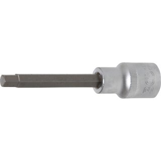 BGS technic Bit-Einsatz | Länge 100 mm | Antrieb Innenvierkant 12,5 mm (1/2") | Innensechskant 7 mm
