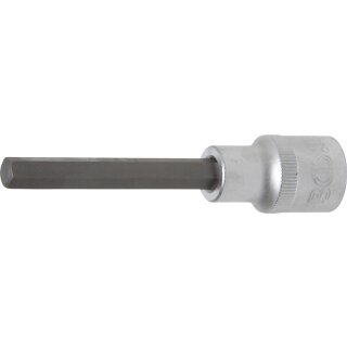 BGS technic Bit-Einsatz | Länge 100 mm | Antrieb Innenvierkant 12,5 mm (1/2") | Innensechskant 8 mm