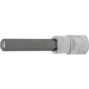 BGS technic Bit-Einsatz | Länge 100 mm | Antrieb Innenvierkant 12,5 mm (1/2") | Innensechskant 12 mm