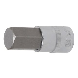 BGS technic Bit-Einsatz | Länge 70 mm | Antrieb Innenvierkant 12,5 mm (1/2") | Innensechskant 22 mm