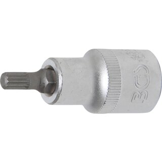 BGS technic Bit-Einsatz | Antrieb Innenvierkant 12,5 mm (1/2") | Innenvielzahn (für XZN) M6