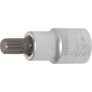 BGS technic Bit-Einsatz | Antrieb Innenvierkant 12,5 mm (1/2") | Innenvielzahn (für XZN) M10