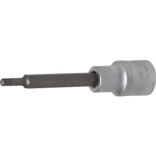 BGS technic Bit-Einsatz | Länge 100 mm | Antrieb Innenvierkant 12,5 mm (1/2") | Innenvielzahn (für XZN) M5