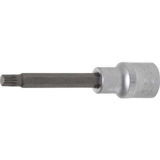 BGS technic Bit-Einsatz | Länge 100 mm | Antrieb Innenvierkant 12,5 mm (1/2") | Innenvielzahn (für XZN) M8