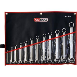 KS-TOOLS ULTIMATEplus Doppel-Ringschlüssel-Satz, gerade, 12-tlg.