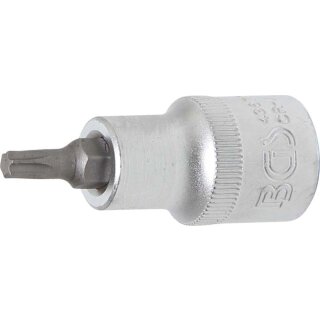 BGS technic Bit-Einsatz | Antrieb Innenvierkant 12,5 mm (1/2") | T-Profil (für Torx) T27