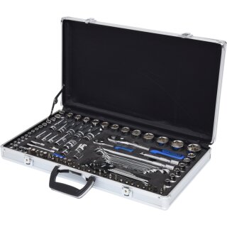 KS-TOOLS 1/4"+1/2" CHROMEplus Steckschlüssel-Satz, 102-tlg.