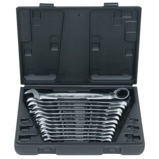 KS-TOOLS GEARplus Ratschenringmaulschlüssel-Satz, umschaltbar,12-tlg.