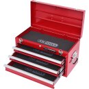 KS-TOOLS Werkzeugtruhe mit 3 Schubladen-rot,...
