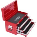 KS-TOOLS Werkzeugtruhe mit 3 Schubladen-rot, L508xH255xB303mm