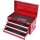 KS-TOOLS Werkzeugtruhe mit 3 Schubladen-rot, L508xH255xB303mm