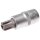 BGS technic Bit-Einsatz | Antrieb Innenvierkant 12,5 mm (1/2") | T-Profil (für Torx) mit Bohrung T60