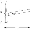 KS-TOOLS BRONZEplus Grubenpickel 400 mm