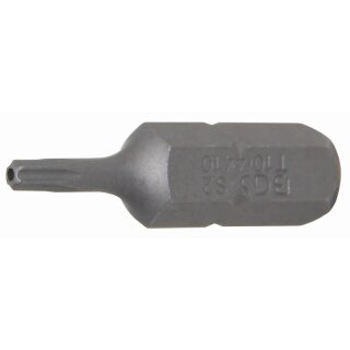 BGS technic Bit | Antrieb Außensechskant 8 mm (5/16") | T-Profil (für Torx) mit Bohrung T10