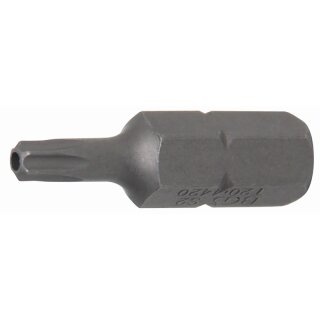 BGS technic Bit | Antrieb Außensechskant 8 mm (5/16") | T-Profil (für Torx) mit Bohrung T20