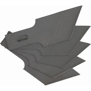 BGS technic Ersatz-Schneideklingen für Art. 364 | 0,6 x 16 mm x 53° | 5-tlg.