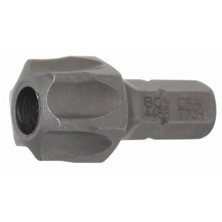 BGS technic Bit | Antrieb Außensechskant 8 mm (5/16") | T-Profil (für Torx) mit Bohrung T70