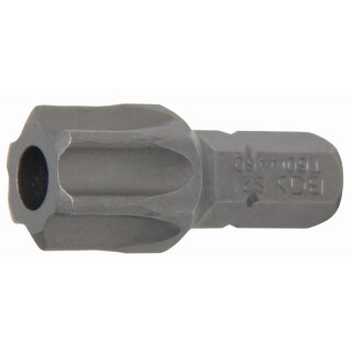 BGS technic Bit | Antrieb Außensechskant 8 mm (5/16") | T-Profil (für Torx) mit Bohrung T60