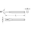 KS-TOOLS EDELSTAHL Flachmeißel, 24x300mm