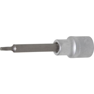 BGS technic Bit-Einsatz | Länge 100 mm | Antrieb Innenvierkant 12,5 mm (1/2") | T-Profil (für Torx) T20
