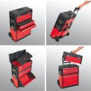 KS-TOOLS Fahrbarer Kunststoff-Stahlblech-Werkzeugkasten