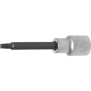 BGS technic Bit-Einsatz | Länge 100 mm | Antrieb Innenvierkant 12,5 mm (1/2") | T-Profil (für Torx) T30