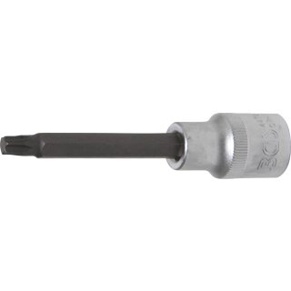 BGS technic Bit-Einsatz | Länge 100 mm | Antrieb Innenvierkant 12,5 mm (1/2") | T-Profil (für Torx) T40