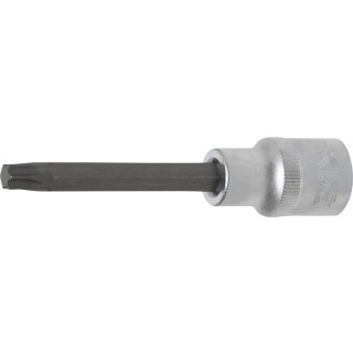 BGS technic Bit-Einsatz | Länge 100 mm | Antrieb Innenvierkant 12,5 mm (1/2") | T-Profil (für Torx) T45