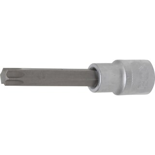 BGS technic Bit-Einsatz | Länge 100 mm | Antrieb Innenvierkant 12,5 mm (1/2") | T-Profil (für Torx) T55