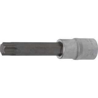 BGS technic Bit-Einsatz | Länge 100 mm | Antrieb Innenvierkant 12,5 mm (1/2") | T-Profil (für Torx) T60