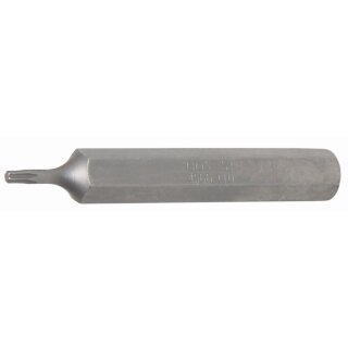 BGS technic Bit | Länge 75 mm | Antrieb Außensechskant 10 mm (3/8") | T-Profil (für Torx) T10