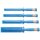 BGS technic Kunststoff-Schaber-Satz | 19 - 22 - 25 - 38 mm breit | 4-tlg.