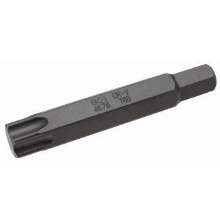 BGS technic Bit | Länge 75 mm | Antrieb Außensechskant 14 mm | T-Profil (für Torx) T60
