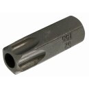 BGS technic Bit | Antrieb Außensechskant 10 mm (3/8") | T-Profil (für Torx) mit Bohrung T55